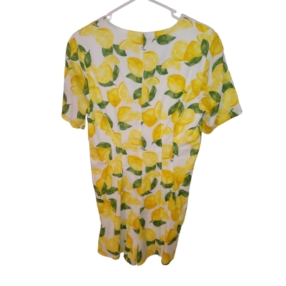 BCBgeneration Lemon Yellow & White Button Down Romper Preppy Resort Wear Sz. S - Picture 7 of 16